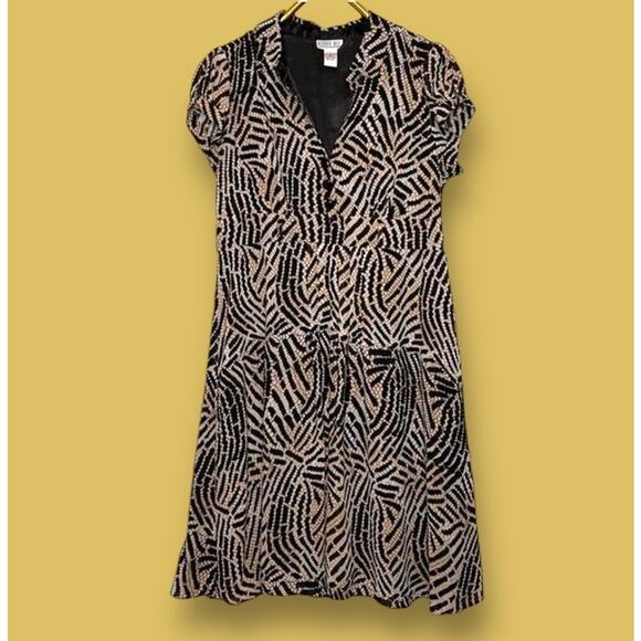 Robbie Bee Retro 40s Style Size 18 Dress Button Front Rockabilly Swing Dance - Picture 2 of 10